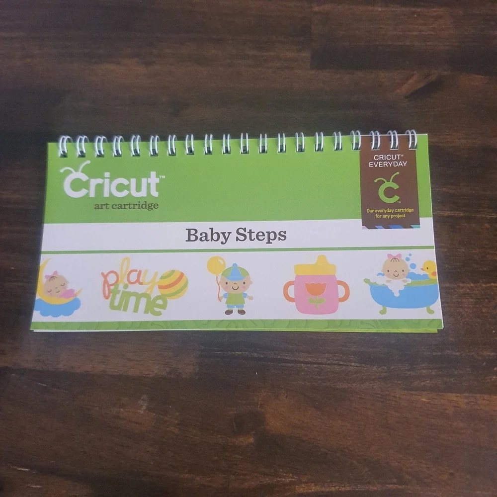 Cricut Baby Steps Art Cartridge 2000595 Everyday Images Font Phrase Scrapbooking